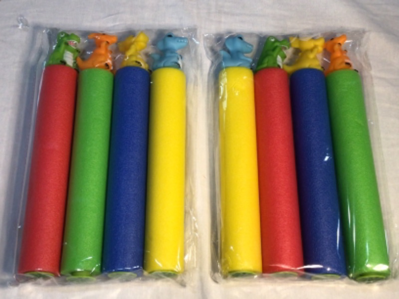 Photo 1 of 2 Packs Dinosaur Water Guns-Each Pack is 4 Guns