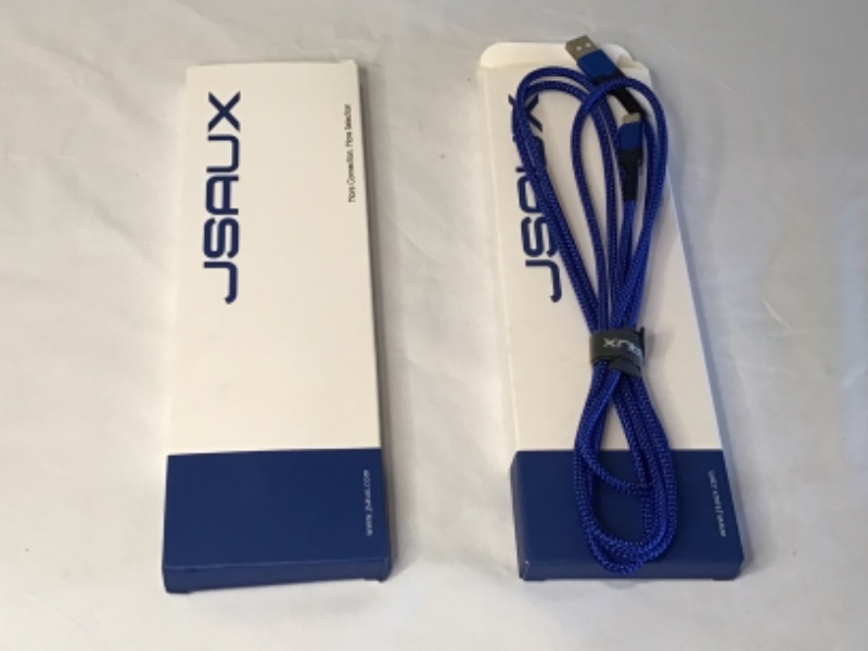 Photo 1 of 2 Boxes- Each Box One USB to USB-C Cord- 6.6 ft-Blue