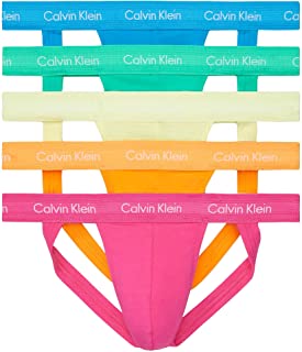 Photo 1 of Calvin Klein Underwear Men's Cotton Stretch 5 Pack The Pride Edit Pack Jock Strap-Size Large-5 Colors