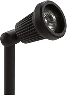 Photo 2 of 2 Pack-Sterno Home GL22724BK, Black Paradise Low Voltage Cast Aluminum 20-Watt Spot Light with Glass Panel
