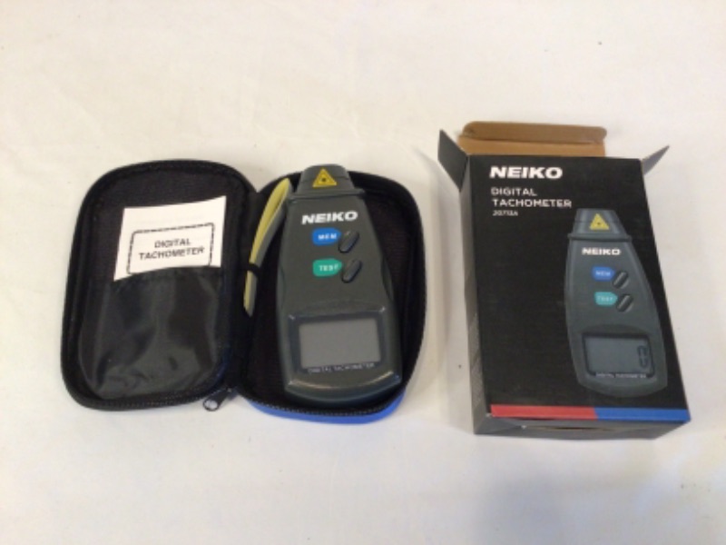 Photo 2 of NEIKO 20713A Digital Tachometer | 2.5 - 99,999 RPM | Non-Contact Laser | Pocket Rotation Gauge | Motor, Machine, Chainsaw, Lathes Measurement Meter