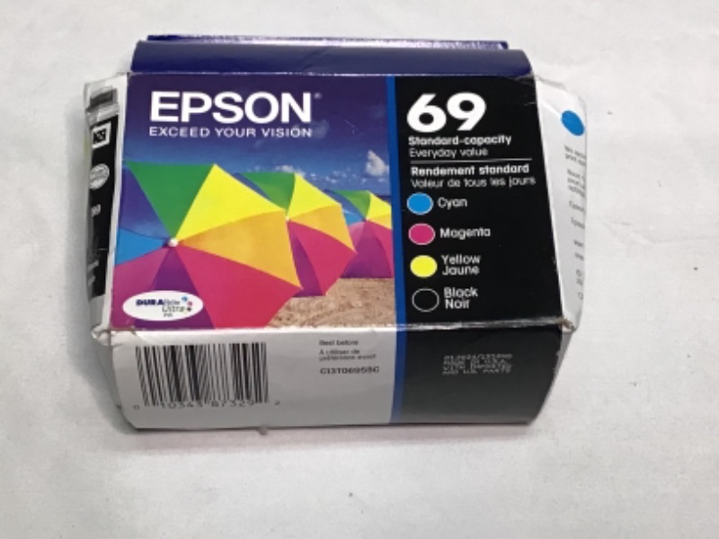 Photo 2 of Genuine Epson 69 ink cartridges 4 Pack in Original Bulk Packaging for Epson CX6000 CX7400 CX7450 CX8400 CX9400F CX9475 NX100 NX1