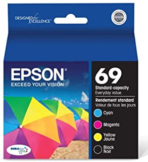 Photo 1 of Genuine Epson 69 ink cartridges 4 Pack in Original Bulk Packaging for Epson CX6000 CX7400 CX7450 CX8400 CX9400F CX9475 NX100 NX1