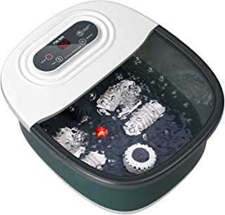 Photo 1 of Foot Spa Bath Massager with Heat, Bubbles, Vibration and Red Light,4 Massage Roller Pedicure Foot Spa Tub for Feet Stress Relief,Foot Soaker with Mini Acupressure Massage Points&Temperature Control