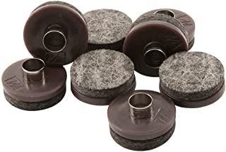 Photo 1 of 5 Packages- 8 Pieces per Package-Nail-On Heavy Duty Felt Pads for Wood Furniture and Hard Floor Surfaces – Protect your Hard Floor Surfaces fromScratches, 7/8” Round Furniture Protectors, Walnut Brown -40 felt pads total.