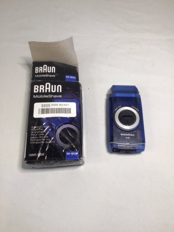 Photo 2 of Braun Mobile Pocket Shaver M60 Red, 3.2 Ounce