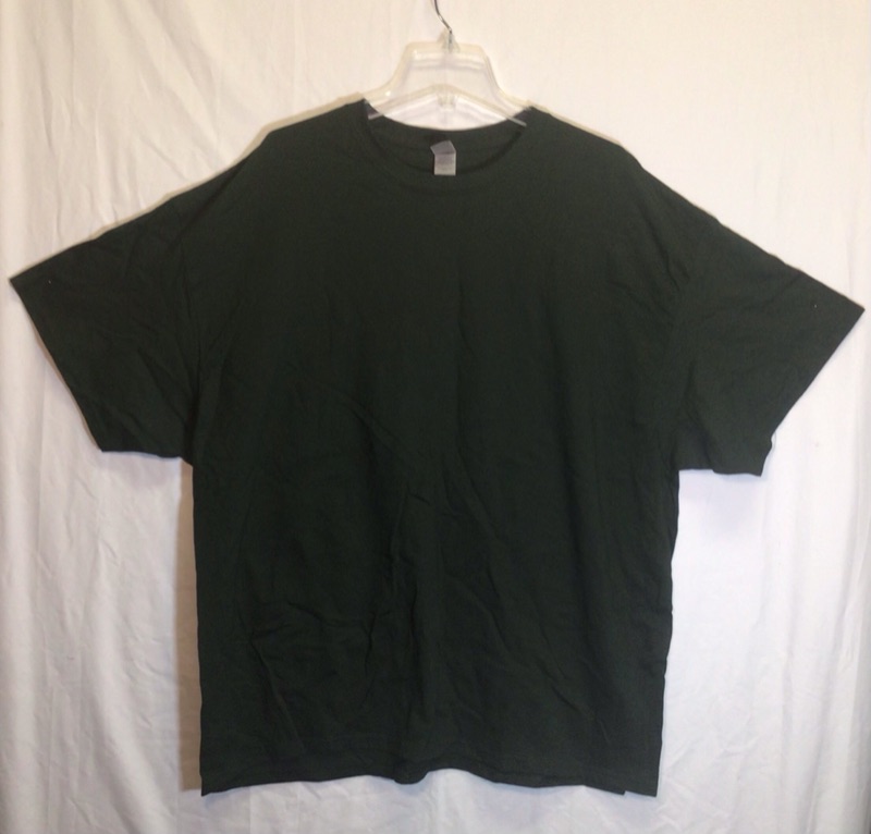 Photo 1 of 2 Pack Men's Heavy Cotton T Shirts by Gildan-Forest Green- Size 3XL