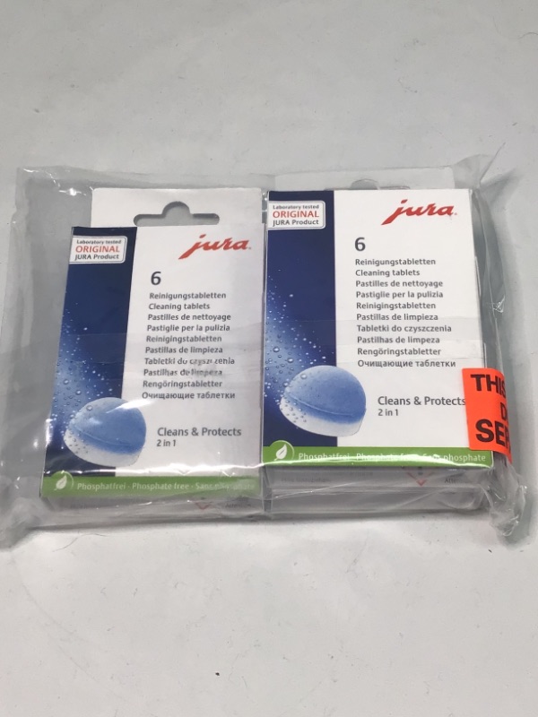 Photo 2 of 3 Packages-Jura 64308 Cleaning Tablets for all Jura Automatic Coffee Centers, 6-Count per package