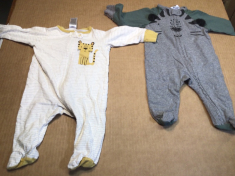 Photo 5 of Baby Clothes/Accesory Bundle- 1) Mom and Baby Shirt (M) and Onesie (6 Month) Set- WILD ONE  2) Four Gerber Onesies Size 0-3 Months 3) 9 Pair Non Slip Baby Socks White 6-12 Months 4) Baby Tooth Box Wooden
