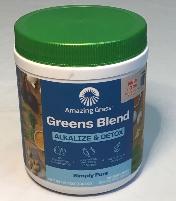 Photo 2 of Amazing Grass Green Superfood Alkalize & Detox: Cleanse with Super Greens Powder, Digestive Enzymes & Probiotics, 30 Servings