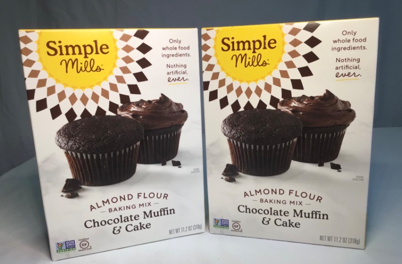 Photo 2 of 2 Boxes- Simple Mills Almond Flour, Gluten Free Chocolate Cake Baking Mix, Muffin Pan Ready Made with whole foods, Packaging May Vary, 11.2 Oz. Best by Date: 11/20/21