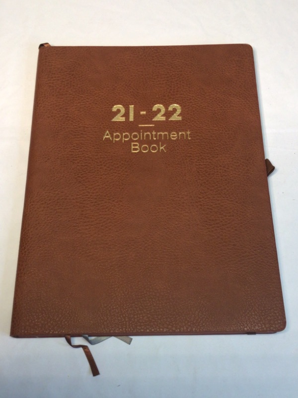 Photo 5 of 2021-2022 Weekly Appointment Book & Planner -July 2021-June 2022 Daily Hourly Planner 8.4" x 11.1", 15-Minute Interval, Flexible Soft Cover, Elastic Closure, Inner Pocket