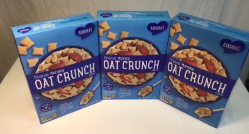 Photo 2 of 3 Boxes-Three Sisters Barbara's Morning Oat Crunch Original Cereal, Heart Healthy, Non-GMO, 14 Oz Box- BB Date: 12/09/2021