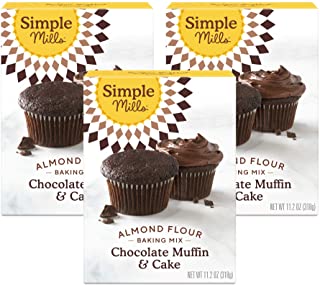 Photo 1 of 3 Boxes-Simple Mills Almond Flour, Gluten Free Chocolate Cake Baking Mix, Muffin Pan Ready Made with whole foods, Packaging May Vary, 11.2 Oz