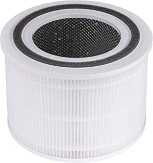 Photo 1 of Air Purifier Replacement Filter, 3-in-1 True HEPA, High-Efficiency Activated Carbon, Core 300-RF, 1 Pack, White