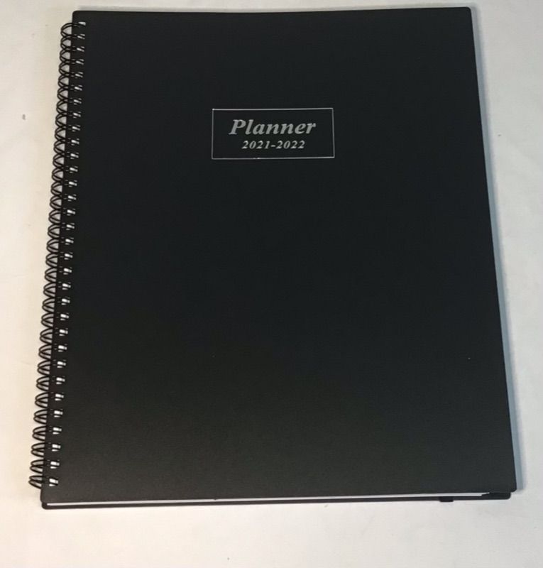 Photo 4 of 2 PACK- 2021-2022 Planner - July 2021-June 2022 Weekly & Monthly Planner with Tabs, Elastic Closure and Thick Paper, Back Pocket with 21 Notes Pages, 9" x 11"