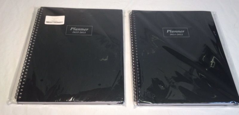 Photo 5 of 2 PACK- 2021-2022 Planner - July 2021-June 2022 Weekly & Monthly Planner with Tabs, Elastic Closure and Thick Paper, Back Pocket with 21 Notes Pages, 9" x 11"