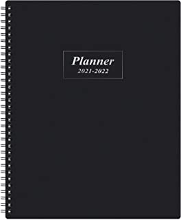 Photo 2 of 2 PACK- 2021-2022 Planner - July 2021-June 2022 Weekly & Monthly Planner with Tabs, Elastic Closure and Thick Paper, Back Pocket with 21 Notes Pages, 9" x 11"