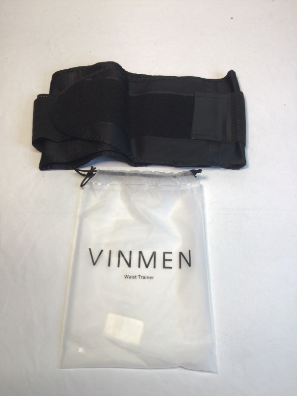 Photo 2 of Vinmen Sauna Sweat Waist Trainer Belt for Women & Man - Waist Cincher Trimmer Weight Loss Ab Belt - Slimming Body Shaper Belt-Black