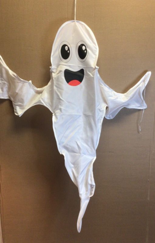 Photo 1 of 2 Pack- Halloween Ghosts-Decorations Outdoor,  Halloween Ghost Decorations for Tree with Easy Hanging Lanyard - 45 inches Tall Head to Toe 36 inch Wide Internal Wires Make it Easy to Shape the Ghost in Many Positions Making it Easy to hang them many place