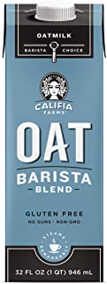 Photo 1 of 6 Pack-Califia Farms - Oat Milk, Unsweetened Barista Blend, 32 Oz (Pack of 6) | Shelf Stable | Non Dairy Milk | Creamer | Vegan | Plant Based | Gluten-Free | Non-GMO