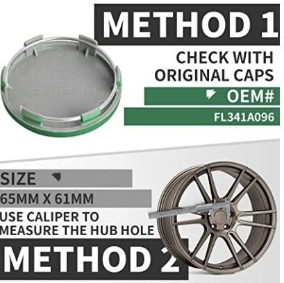 Photo 1 of KitsPro 2.6Inch 65MM Wheel Center Caps for Ford Expedition Explorer Ranger F150 Rim Hub Caps FL34 1A096 , Pack of 4 (Oliver Green, Outer 65MM , Inner 61MM)