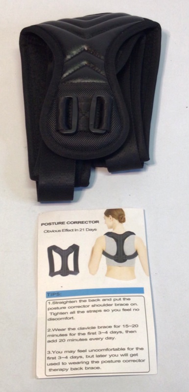 Photo 2 of Posture Corrector for Men and Women - Comfortable Upper Back Brace, Adjustable Back Straightener Support for Neck, Back & Shoulder- Size Large