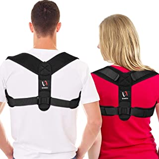 Photo 1 of Posture Corrector for Men and Women - Comfortable Upper Back Brace, Adjustable Back Straightener Support for Neck, Back & Shoulder- Size Large