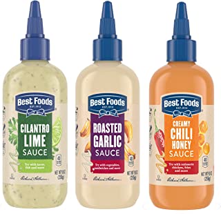 Photo 1 of Best Foods Drizzle Sauce for A Refreshing Condiment, Dip, Drizzle and Dress Mixed Variety Pack Gluten Free, Dairy Free, No Artificial Flavors, No High-Fructose Corn Syrup 9 oz Pack of 3