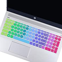 Photo 1 of 2 Keyboard Cover Packages- Pink and Rainbow-Keyboard Cover Skin for 2021 2020 MacBook Air 13 Inch (MODLE A2179 and A2337 Apple M1 Chip, U.S Layout) with Touch ID Keyboard Accessories Ultra Thin Silicone Protector (Light Pink Ombre)
