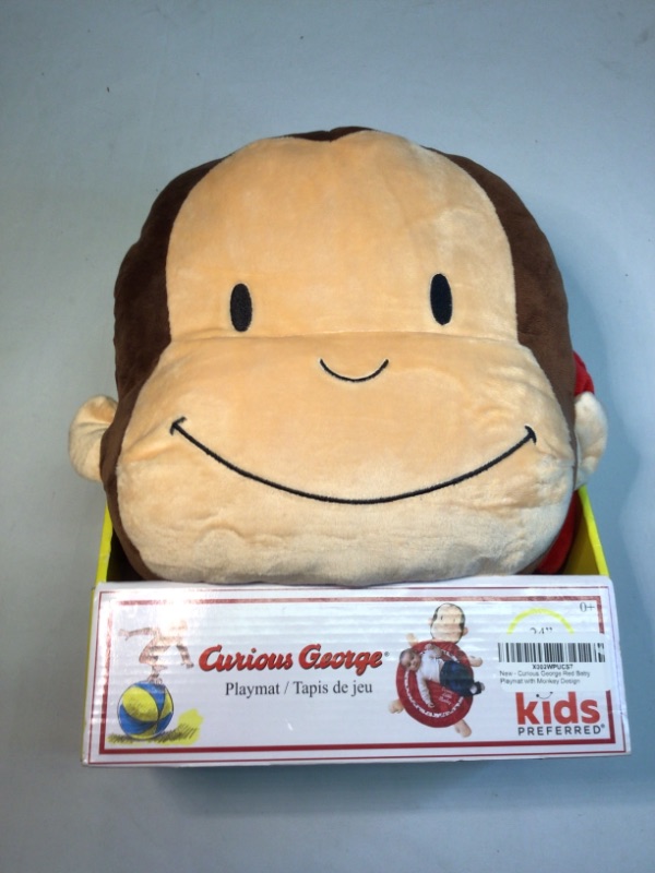 Photo 2 of Curious George Red Baby Playmat with Monkey Design