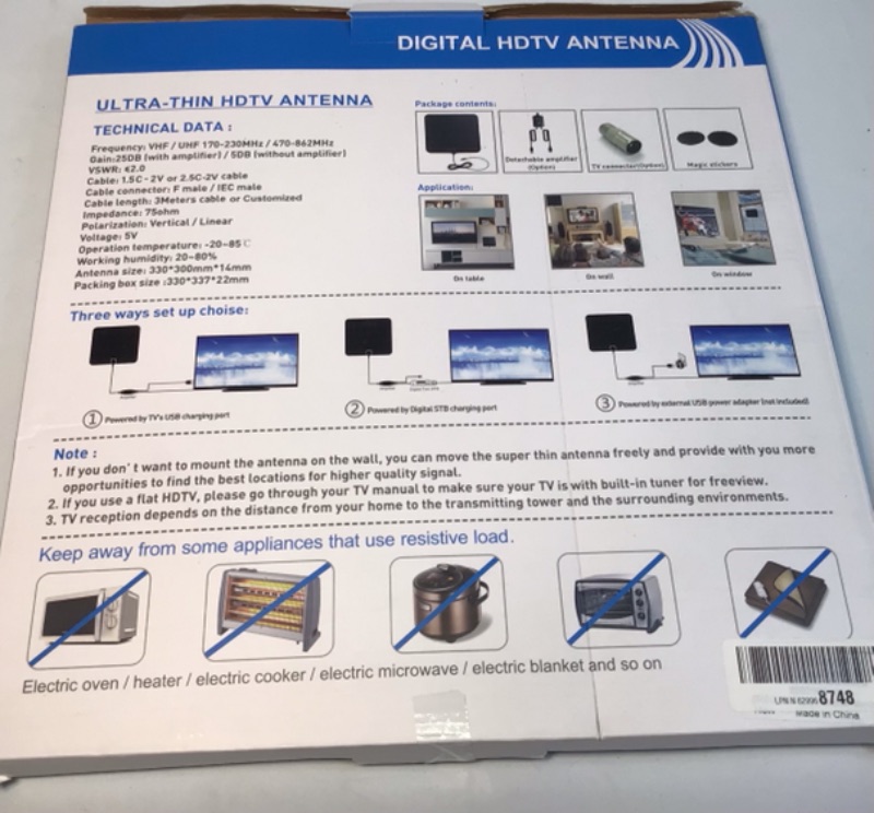 Photo 2 of Ultra-Thin HDTV Antenna-