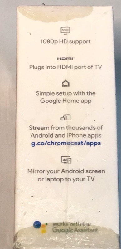 Photo 4 of Google Chromecast - Streaming Device with HDMI Cable - Stream Shows, Music, Photos, and Sports from Your Phone to Your TV