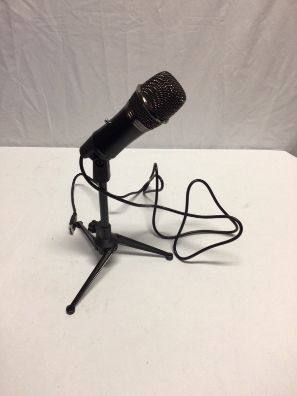 Photo 2 of USB Microphone with Windscreen and Mini Tripod-USB Microphone,  Plug and Play Home Studio USB Condenser Microphone for Skype, Recordings for YouTube, Google Voice Search, Games, for Windows and Mac