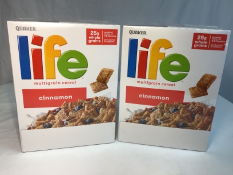 Photo 2 of 2 Sets- Life Cereal 3 Pack per Set- Two Boxes Cinnamon Flavored and One Box Chocolate Flavored