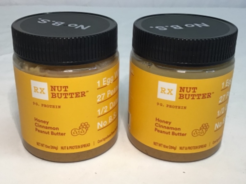 Photo 2 of 2 Pack RX Nut Butter Honey Cinnamon Peanut Butter Spread - 10Oz