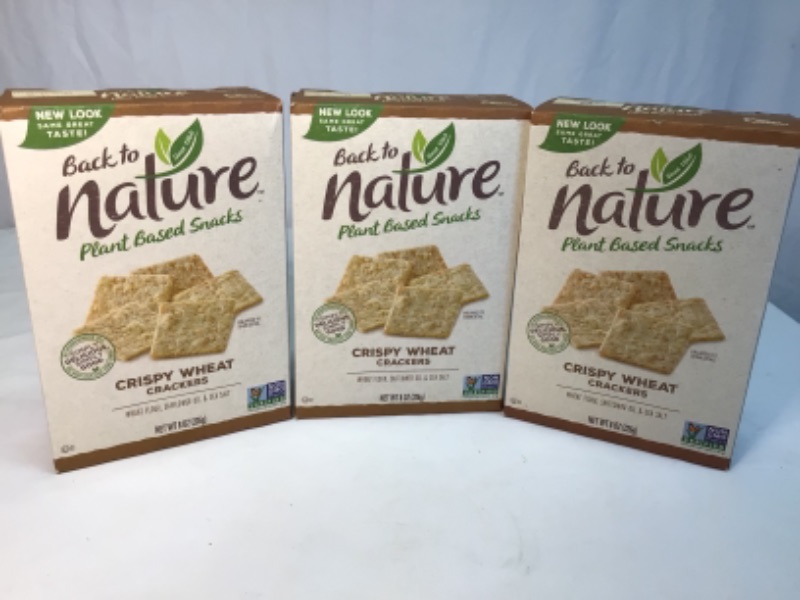Photo 2 of 3 Boxes-Back to Nature Crackers, Non-GMO Crispy Wheat, 8 Ounce