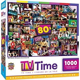 Photo 1 of 1000 Piece Jigsaw Puzzle for Adult, Family, Or Kids - 80'S TV Shows by Masterpieces - 19.25"X26.75"
