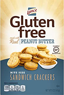 Photo 1 of 4 Pack- Lance Sandwich Crackers, Gluten Free Peanut Butter Bite Sized, 5 Oz Box