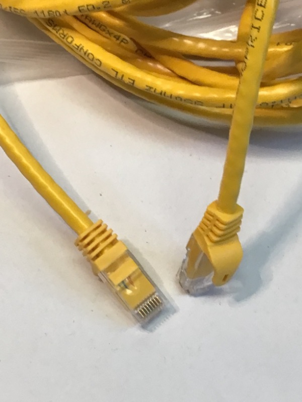 Photo 3 of  CAT6 Ethernet Cable - Yellow CAT 6 Gigabit Ethernet Wire- 30 Meters Long- 