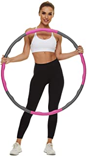 Photo 1 of  Yeelen Hula Weighted Hoop for Adults | Hoola Weighted Hoop | 8 Sections | Stainless Steel | Weight Loss | Weighted Hulu Hoop | Holahoops | Exercise | Fitness | Workout |