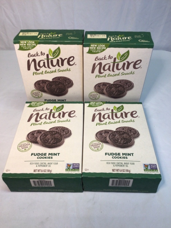 Photo 4 of 4 Boxes-Back to Nature Cookies, Non-GMO Fudge Mint, 6.4 Ounce