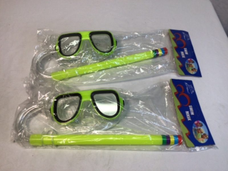 Photo 2 of 2 Pack- Kid's Snorkel Set