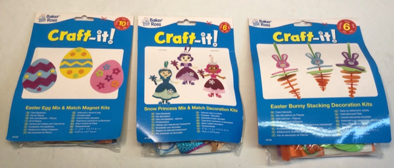 Photo 1 of 3 Craft-It Mix and Match Decoration Kits by Baker Ross- 1)Snow Princess 2) Easter Egg 3) Easter Bunny