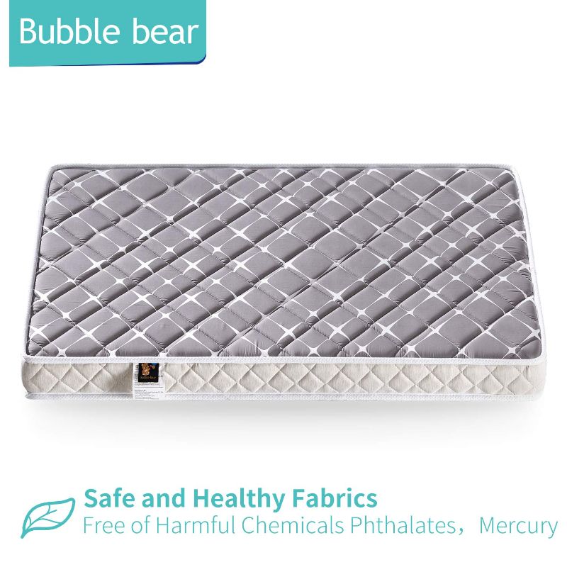 Photo 1 of Bubble bear Premium Foam Hypoallergenic Infant Crib Mattress 52 x 27.6 x 5,Toddler Bed Mattress?Ideal Mattress Firmness, Featuring Soft,Sturdy and Beautifully Designed Edges