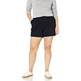 Photo 1 of Amazon Essentials Women's 5 Inch Inseam Chino Short (Available in Straight and Curvy Fits), Black, 12
