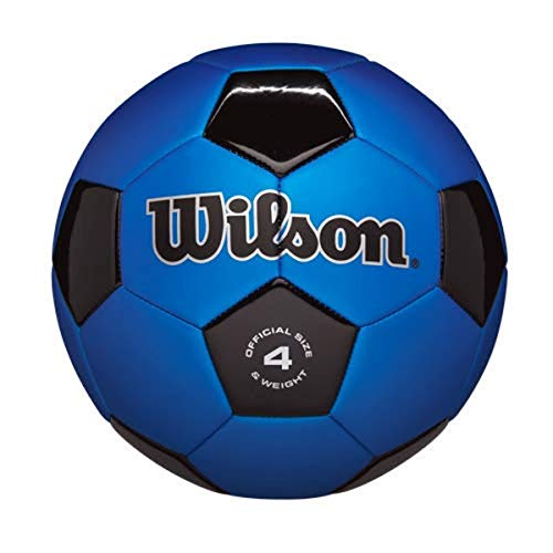 Photo 1 of Barcode for Wilson Traditional Soccer Ball - Blue/Black, Size 4
