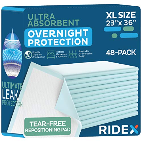 Photo 1 of Barcode for Incontinence Bed Pads 48-Pack Underpads 23 x 36" Disposable Ultra-Heavyweight Super Absorbent & Waterproof, Patient Repositioning 375 lbs. Maximum Strength Breathable Backsheet for Skin Protection
