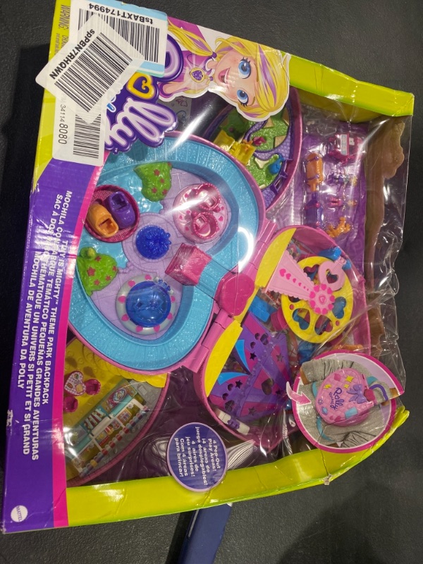 Photo 2 of ?Polly Pocket Tiny is Mighty Theme Park Compact Backpack Playset