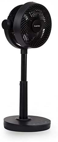 Photo 1 of Klarstein Neo Stream Table Fan, Adjustable, Air Circulator, Remote Control, 8 Modes, Oscillating, Portable, Strong and Quiet Operation - Black
